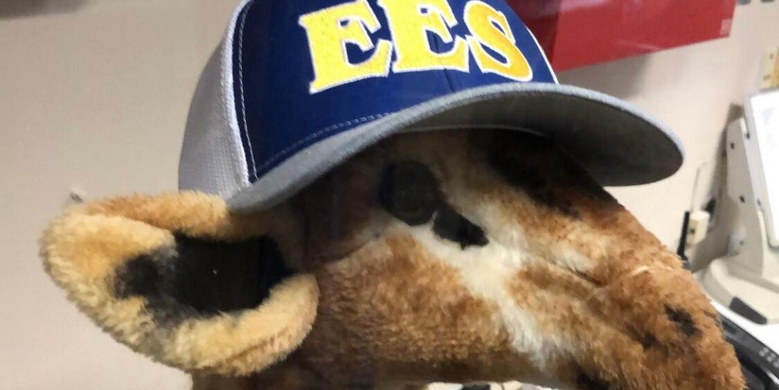 Gerald wearing his EES cap with pride!